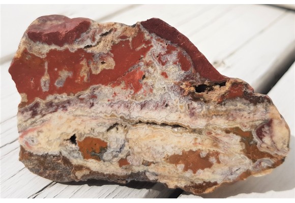 Żyła z jaspisem z aluwiów Bystrzycy k. Wrocławia