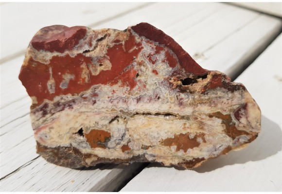 Żyła z jaspisem z aluwiów Bystrzycy k. Wrocławia