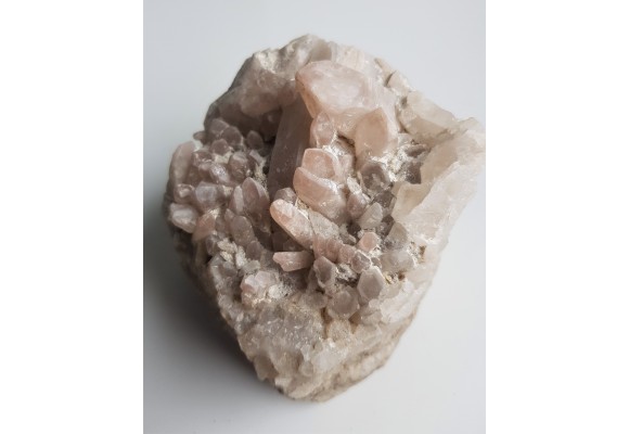 Szczotka kwarców różowych z Izerskich Garbów