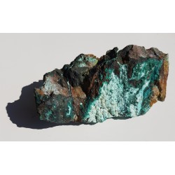 Naciekowy malachit z Miedzianki sudeckiej