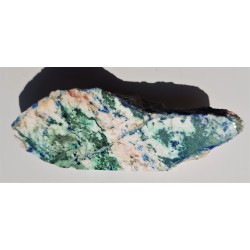 Różanka świętokrzyska zmineralizowana malachitem i azurytem