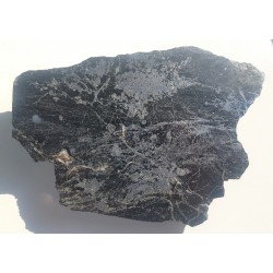 Przekrój przez okruszcowaną strefę łupków z Ciechanowic