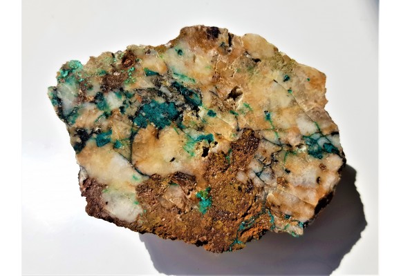 Malachit w żyle rudnej z Gór Kaczawskich