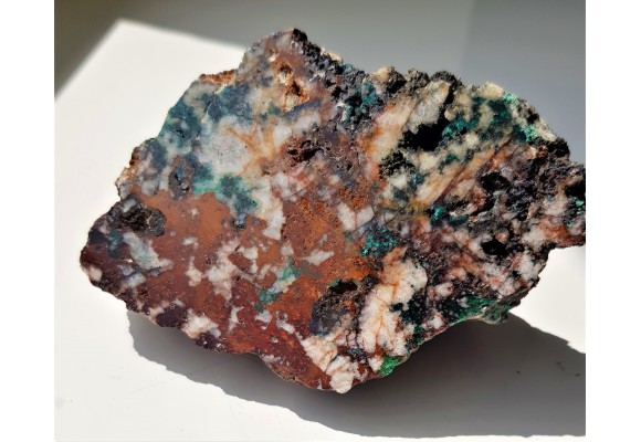 Malachit w żyle rudnej z Gór Kaczawskich