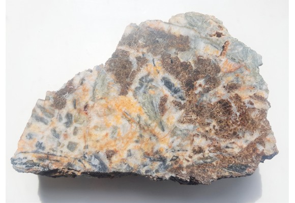 Masywne skupienia sfalerytu w żyle rudnej z Chełmca k. Jawora