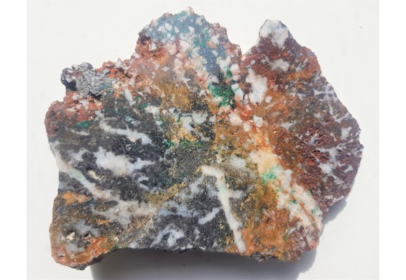 Malachit w żyle rudnej z Gór Kaczawskich