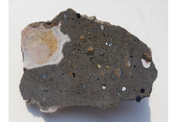 Agat z Lubiechowej w skale macierzystej