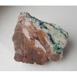 Różanka świętokrzyska zmineralizowana malachitem i azurytem