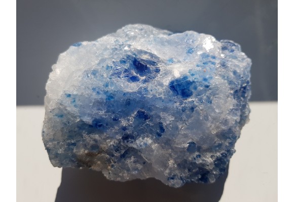 Spektakularny, duży, błękitny halit z Kłodawy