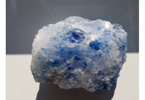 Spektakularny, duży, błękitny halit z Kłodawy