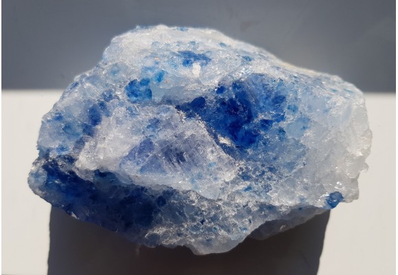 Spektakularny, duży, błękitny halit z Kłodawy