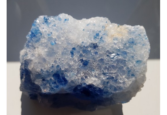 Spektakularny, duży, błękitny halit z Kłodawy