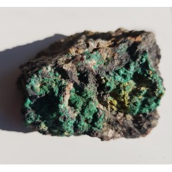 Krystaliczny malachit z Miedzianki sudeckiej