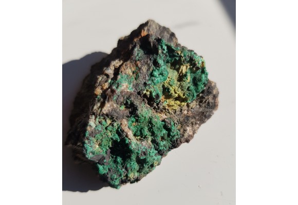Krystaliczny malachit z Miedzianki sudeckiej