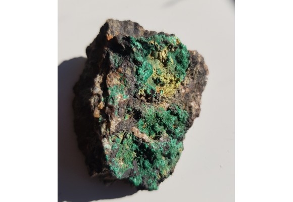 Krystaliczny malachit z Miedzianki sudeckiej