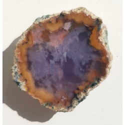 Niespękany, przezroczysty, fioletowy agat