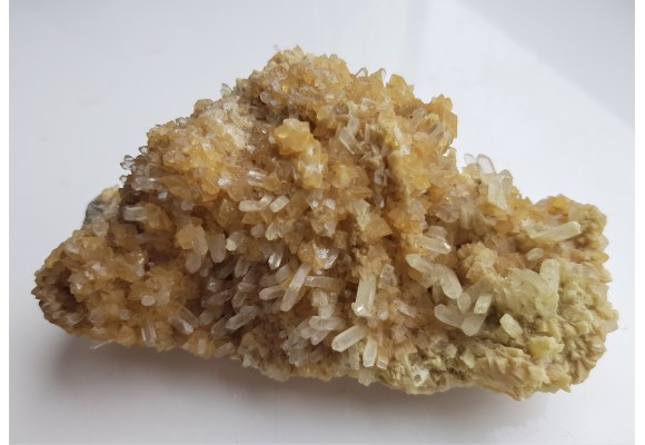 Druza idealnie wykształconych kryształów celestynu z Tarnobrzega