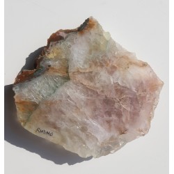 Kwarc różowy i zielony oraz chalcedon z Rudna k. Krakowa