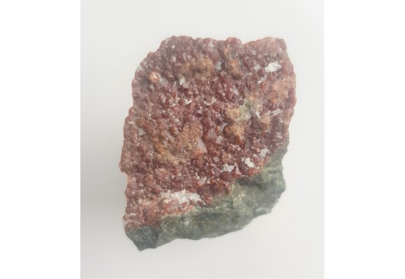 Szczotka prawidłowo wykształconych granatów na skale wapniowo-krzemianowe ze Starej Kamienicy k. Jeleniej Góry