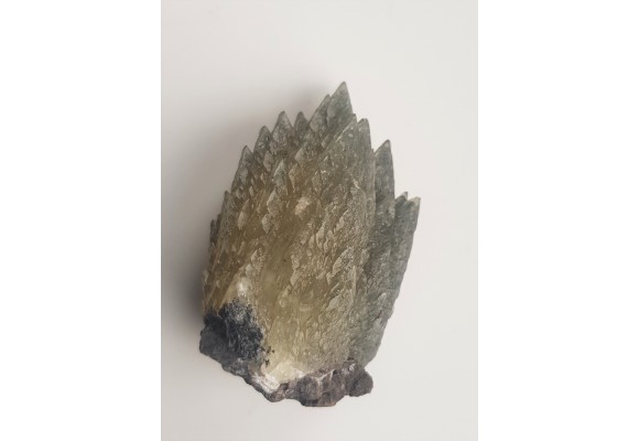 Unikatowe kryształy zielonego kalcytu z pirytem z Lubina