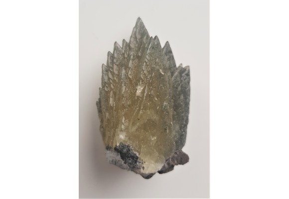 Unikatowe kryształy zielonego kalcytu z pirytem z Lubina