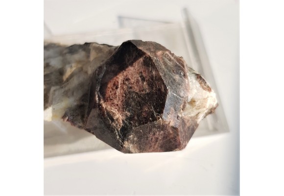 Doskonale wykształcony kryształ granatu z Piławy Górnej