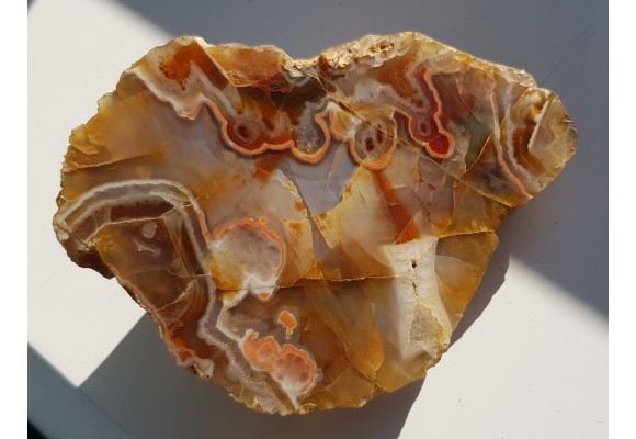Agat "rzeczny" z Bobru w Sudetach (river agate)