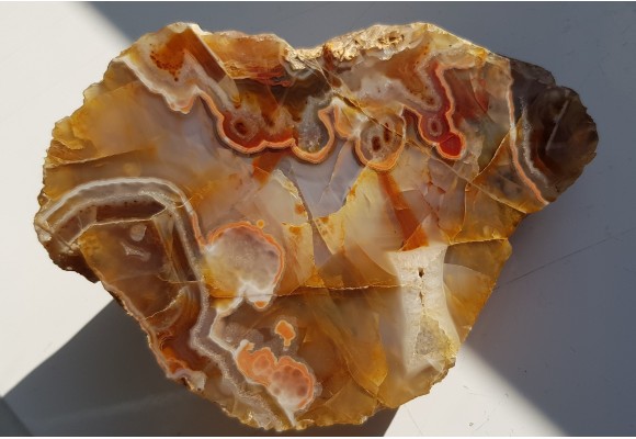Agat "rzeczny" z Bobru w Sudetach (river agate)