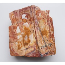 Polerowany okaz ozdobnego łupku kwarcowo-serycytowego z okolic Żarowa