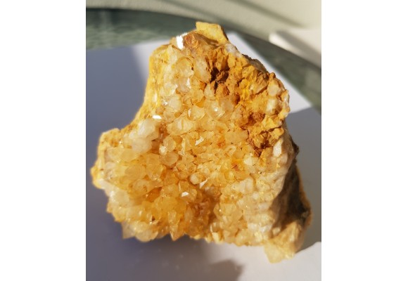 Szczotka kwarcowa z z Domanic koło Wrocławia