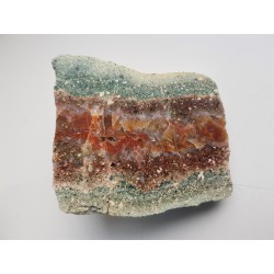 Agat żyłowy z Gozdna w zielonym porfirze