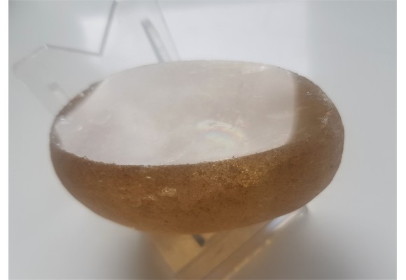 Unikat - otoczak kwarcu dymnego z aluwiów Bobru