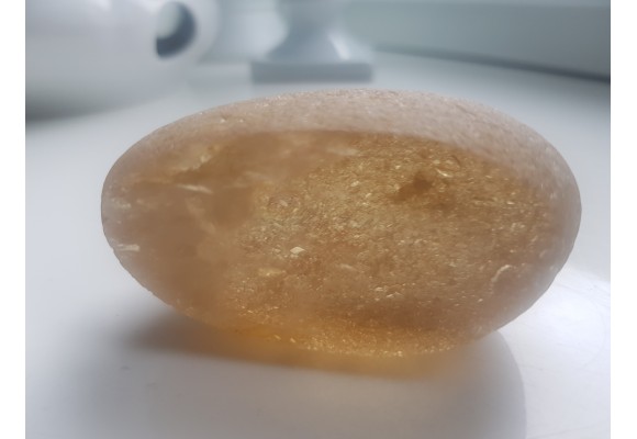 Unikat - otoczak kwarcu dymnego z aluwiów Bobru