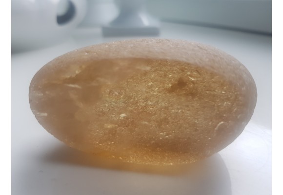 Unikat - otoczak kwarcu dymnego z aluwiów Bobru