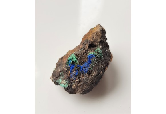 Azuryt i malachit na żelaziaku brunatnym z Gór Kaczawskich