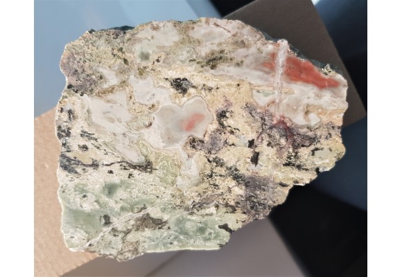 Przeobrażony dolomit z orbikularnymi strukturami z Rędzin