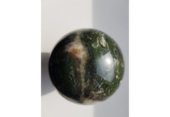 Kula z zielonego jaspisu (eratyk, lubuskie)