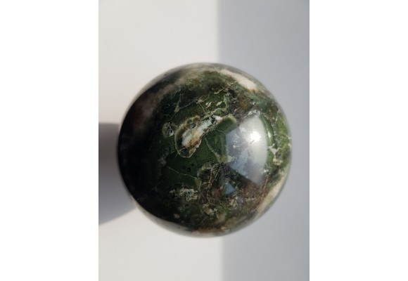 Kula z zielonego jaspisu (eratyk, lubuskie)