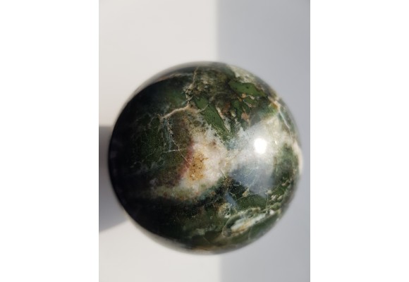 Kula z zielonego jaspisu (eratyk, lubuskie)