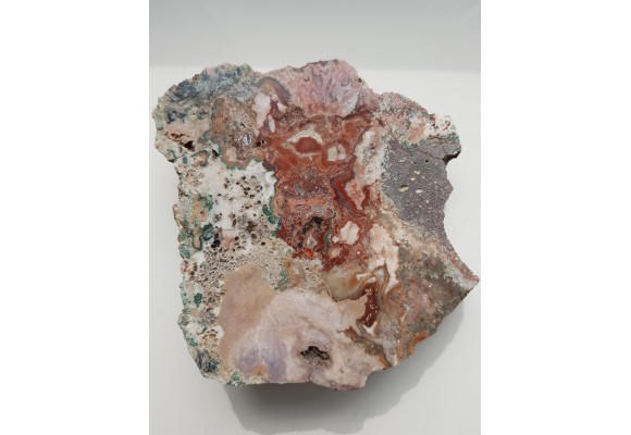 Miedź rodzima w jaspiso-agacie z Sokołowca w Górach Kaczawskich