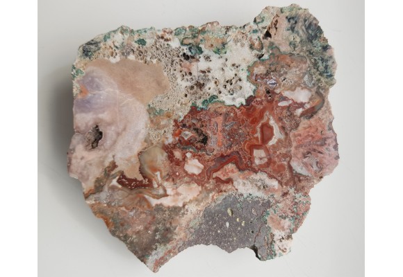 Miedź rodzima w jaspiso-agacie z Sokołowca w Górach Kaczawskich