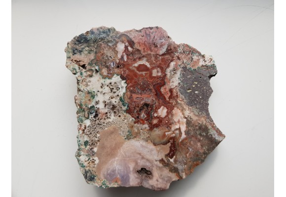 Miedź rodzima w jaspiso-agacie z Sokołowca w Górach Kaczawskich