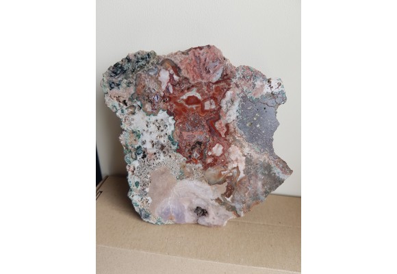 Miedź rodzima w jaspiso-agacie z Sokołowca w Górach Kaczawskich