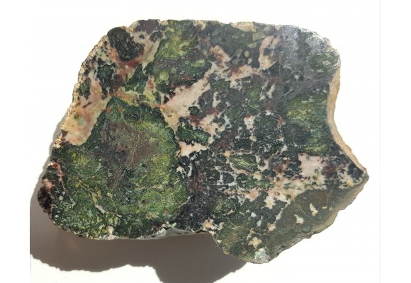 Intensywnie zielona skała ozdobna, jaspis, eratyk, lubuskie