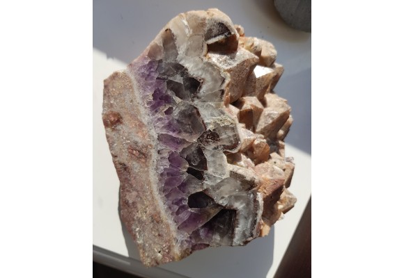 Duża szczotka ametystowa z Jagniątkowa