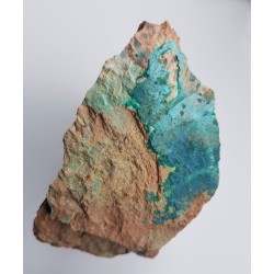 Chryzokola i pseudomalachit na porfirze z Boguszowa-Gorc