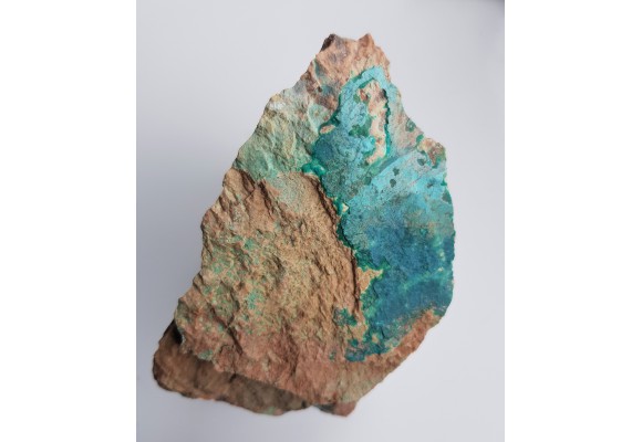 Chryzokola i pseudomalachit na porfirze z Boguszowa-Gorc