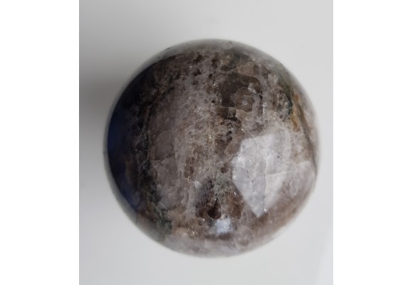 Kula polerowana z kwarcu/kwarcu dymnego z Czerniawy-Zdrój