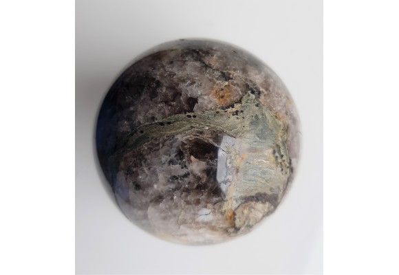 Kula polerowana z kwarcu/kwarcu dymnego z Czerniawy-Zdrój