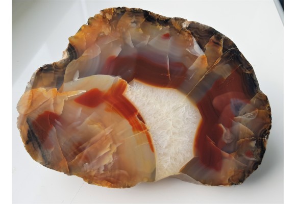 Agat "rzeczny" z Bobru w Sudetach (river agate)